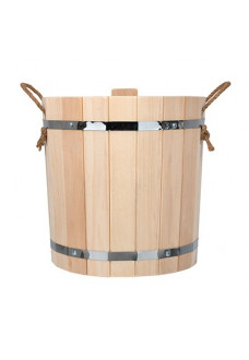 Запарник Банные Штучки С легким паром, с пластиковой вставкой и крышкой, липа 13 л 31142
