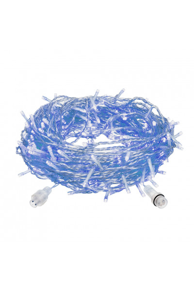 Уличная светодиодная гирлянда (синий свет) Vegas Занавес 96 LED, 6 нитей 1х2 м, 24V 55020 Уличная светодиодная гирлянда (синий свет) Vegas Занавес 96 LED, 6 нитей 1х2 м, 24V 55020