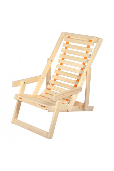 Шезлонг деревянный с подлокотниками Банные Штучки 32016 Шезлонг деревянный с подлокотниками Банные Штучки 32016