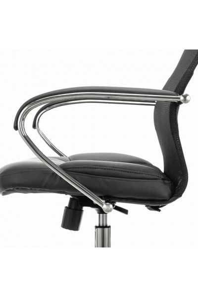 Кресло офисное Brabix Premium Stalker EX-608 CH сетка/ткань/кожзам, черное 532091 Кресло офисное Brabix Premium Stalker EX-608 CH сетка/ткань/кожзам, черное 532091