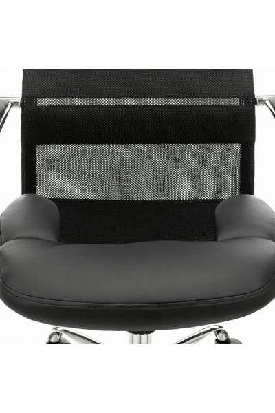 Кресло офисное Brabix Premium Stalker EX-608 CH сетка/ткань/кожзам, черное 532091 Кресло офисное Brabix Premium Stalker EX-608 CH сетка/ткань/кожзам, черное 532091