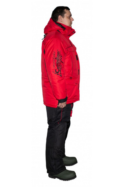 Зимний костюм для рыбалки Canadian Camper Snow Lake Pro цвет Black/Red Зимний костюм для рыбалки Canadian Camper Snow Lake Pro цвет Black/Red