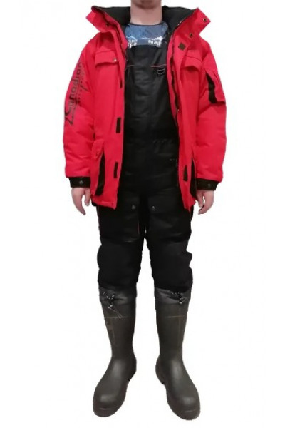 Зимний костюм для рыбалки Canadian Camper Snow Lake Pro цвет Black/Red Зимний костюм для рыбалки Canadian Camper Snow Lake Pro цвет Black/Red