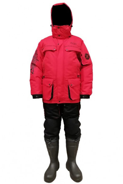 Зимний костюм для рыбалки Canadian Camper Snow Lake Pro цвет Black/Red Зимний костюм для рыбалки Canadian Camper Snow Lake Pro цвет Black/Red