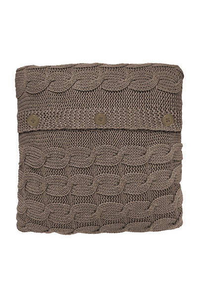 Чехол на подушку вязаный с пуговицами Qwerty Nordvic Ясень 66510