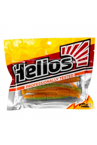 Виброхвост Helios Minoga 3,75/9.5 см, цвет Pepper Green & Orange 5 шт HS-17-018 Виброхвост Helios Minoga 3,75/9.5 см, цвет Pepper Green & Orange 5 шт HS-17-018