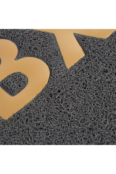 Коврик придверный пористый Vortex с надписью 40х60 см серый 22181 Коврик придверный пористый Vortex с надписью 40х60 см серый 22181