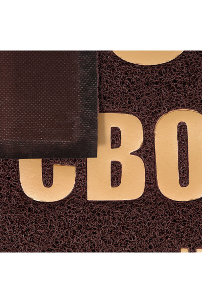 Коврик придверный пористый Vortex с надписью 50х70 см коричневый 22194 Коврик придверный пористый Vortex с надписью 50х70 см коричневый 22194