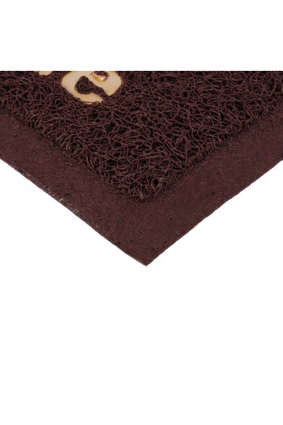 Коврик придверный пористый Vortex с надписью 50х70 см коричневый 22194 Коврик придверный пористый Vortex с надписью 50х70 см коричневый 22194
