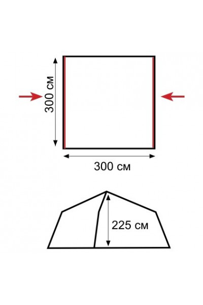 Тент-шатер Tramp BUNGALOW Lux Green V2 Тент-шатер Tramp BUNGALOW Lux Green V2