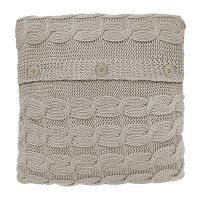 Чехол на подушку вязаный с пуговицами Qwerty Nordvic Слоновая Кость 66511