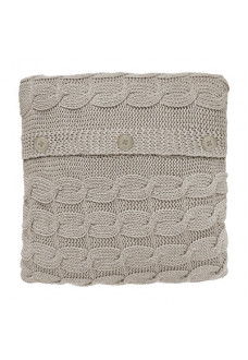 Чехол на подушку вязаный с пуговицами Qwerty Nordvic Слоновая Кость 66511