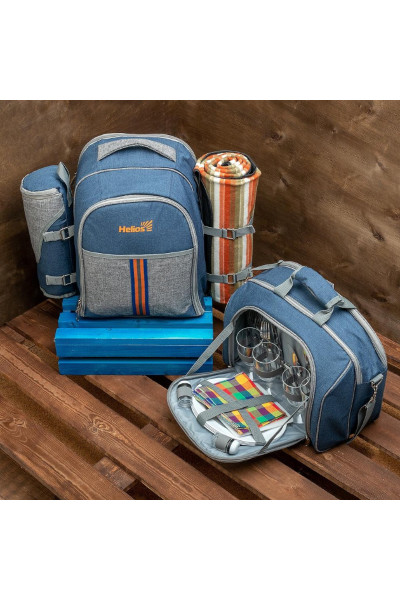 Набор для пикника Helios на 4 персоны HS-425S-(4)BG Набор для пикника Helios на 4 персоны HS-425S-(4)BG
