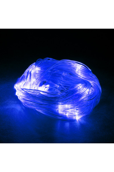 Уличная светодиодная гирлянда (синий свет) Vegas Сеть 144 LED, 1,2х1,5 м, 24V 55032 Уличная светодиодная гирлянда (синий свет) Vegas Сеть 144 LED, 1,2х1,5 м, 24V 55032