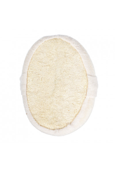 Мочалка из люфы Банные Штучки спонж мягкий с хлопком 40002 Мочалка из люфы Банные Штучки спонж мягкий с хлопком 40002