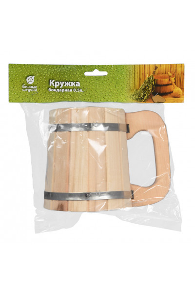 Кружка бондарная Банные Штучки липа 0,5 л 3720
