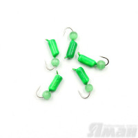 Мормышка безнасадочная Яман Гвоздешарик зеленый, d-2,5 мм, 0,6 г (5 шт.) Я-МР1736