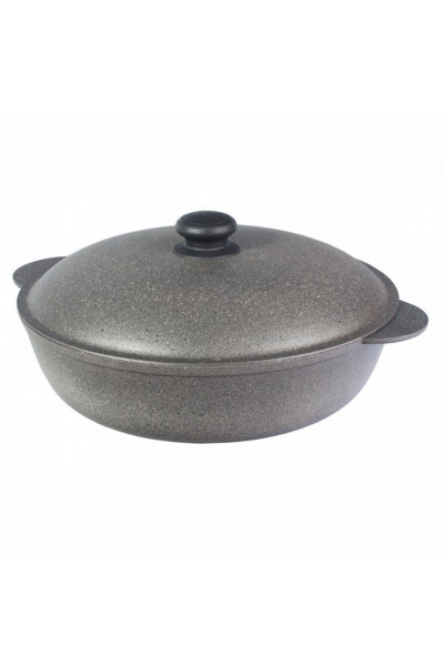 Жаровня антиприарная с крышкой Силуми Гранит 4,5л d300 (ГЖ30ук) Жаровня антиприарная с крышкой Силуми Гранит 4,5л d300 (ГЖ30ук)