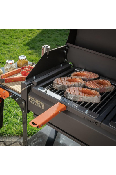 Мангал с крышкой Helios Smart-800 Люкс HS-GS-M804-L (4 места) Мангал с крышкой Helios Smart-800 Люкс HS-GS-M804-L (4 места)