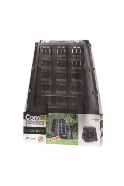 Компостер садовый 420 л Evogreen IKEV420C-S411 чёрный Компостер садовый 420 л Evogreen IKEV420C-S411 чёрный