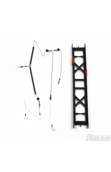 Оснастка фидерная Яман Лещ №3, отвод 12 см, шнур 0,25 мм, крючок №6 Я-ОЛ3-025-6