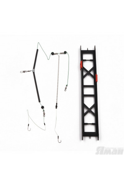 Оснастка фидерная Яман Лещ №3, отвод 12 см, шнур 0,25 мм, крючок №6 Я-ОЛ3-025-6