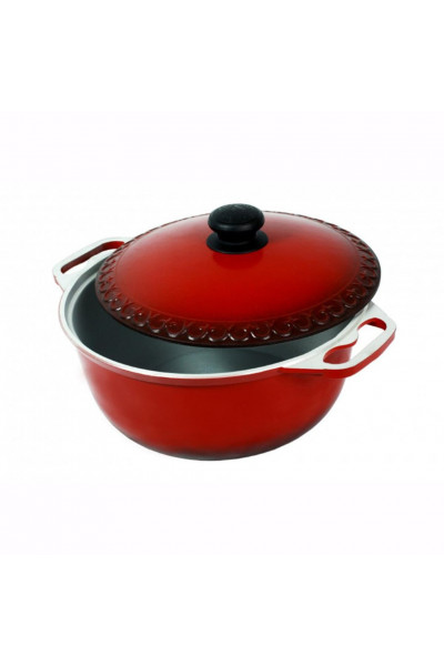 Кастрюля с крышкой Силумин Эмаль Азиатка 2л (ЭКА02) Кастрюля с крышкой Силумин Эмаль Азиатка 2л (ЭКА02)