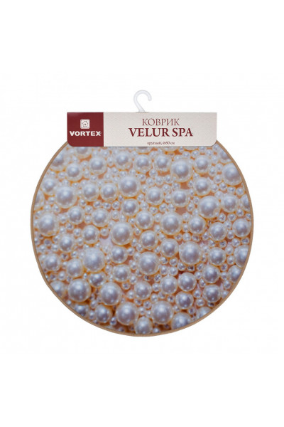 Коврик влаговпитывающий Vortex Velur Spa D60 см Жемчуг 24300 Коврик влаговпитывающий Vortex Velur Spa D60 см Жемчуг 24300