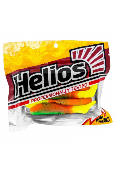 Виброхвост Helios Chubby 3,55/9 см, цвет Pepper Green & Orange LT 5 шт HS-4-032 Виброхвост Helios Chubby 3,55/9 см, цвет Pepper Green & Orange LT 5 шт HS-4-032