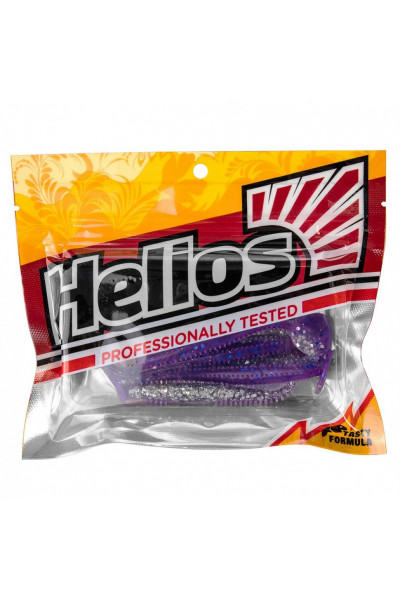 Виброхвост Helios Shaggy 5,12/13 см, цвет Silver Sparkles & Fio 5 шт HS-18-036 Виброхвост Helios Shaggy 5,12/13 см, цвет Silver Sparkles & Fio 5 шт HS-18-036