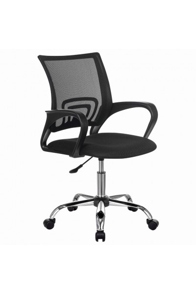 Кресло офисное Brabix Fly MG-396 сетка/ткань, черное 532086