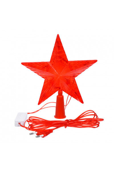 Верхушка на елку светодиодная для дома Vegas Звезда 10 красных LED, 3м, 15х15 см, 220V 55097 Верхушка на елку светодиодная для дома Vegas Звезда 10 красных LED, 3м, 15х15 см, 220V 55097