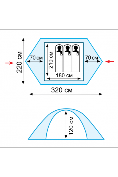 Палатка Tramp Scout 3 (V2) Палатка Tramp Scout 3 (V2)