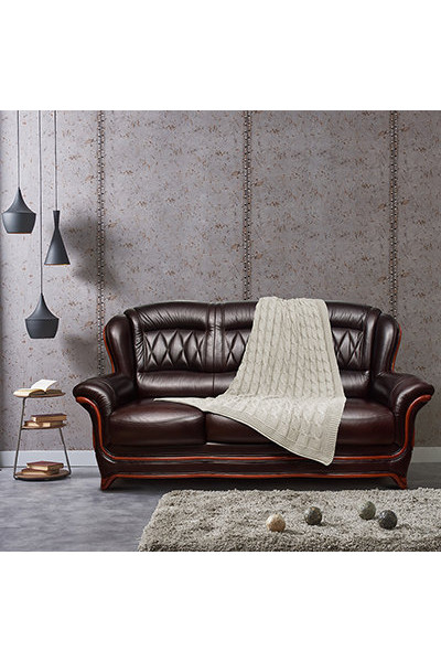 Плед вязаный Qwerty Nordvic Слоновая Кость 66504 Плед вязаный Qwerty Nordvic Слоновая Кость 66504