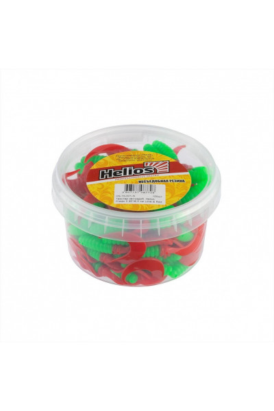 Твистер Helios Credo 2,35/6,0 см, цвет Lime & Red 7 шт HS-10-021 Твистер Helios Credo 2,35/6,0 см, цвет Lime & Red 7 шт HS-10-021