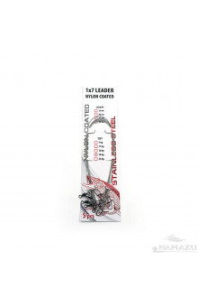 Поводок сталь/нейлон Namazu D0,30 мм, 30 см, до 11 кг 5 шт N-17LSN30-30L