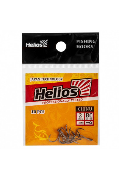 Крючок Helios Chinu с кольцом №2 цвет BC (10 шт) HS-CH-2 Крючок Helios Chinu с кольцом №2 цвет BC (10 шт) HS-CH-2