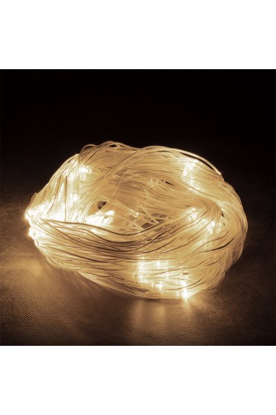 Уличная светодиодная гирлянда (теплый свет) Vegas Сеть 144 LED, 1,2х1,5 м, 24V 55030 Уличная светодиодная гирлянда (теплый свет) Vegas Сеть 144 LED, 1,2х1,5 м, 24V 55030