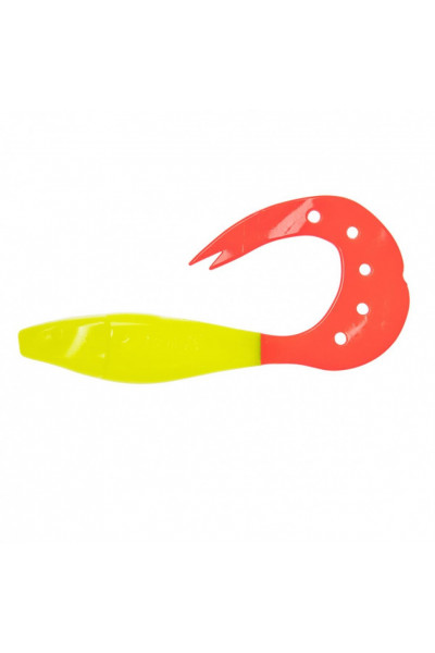 Твистер Helios Kasandra 429/10,9см, цвет Acid lemon & Red 5 шт HS-34-029