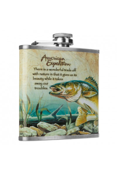 Фляжка и набор стопок Рыба 210 мл А02 Фляжка и набор стопок Рыба 210 мл А02