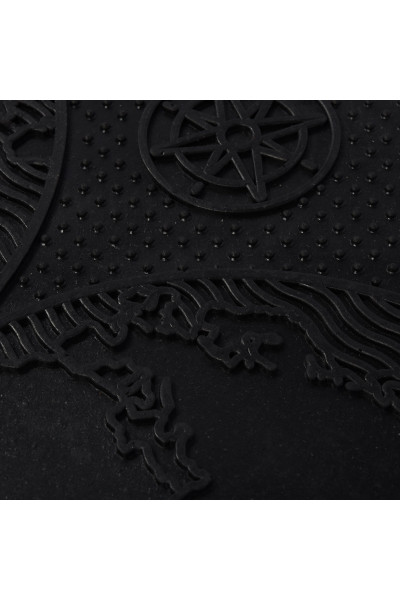 Коврик резиновый придверный Vortex Континенты 40х60 см черный 22459 Коврик резиновый придверный Vortex Континенты 40х60 см черный 22459