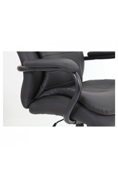 Кресло руководителя Brabix Premium Heavy Duty HD-001 до 200 кг, экокожа, черное 531015 Кресло руководителя Brabix Premium Heavy Duty HD-001 до 200 кг, экокожа, черное 531015