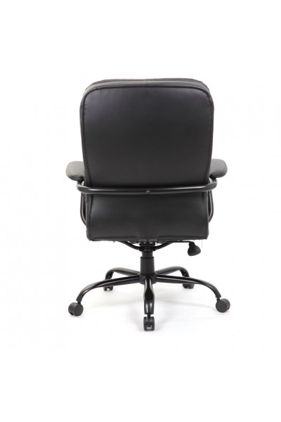 Кресло руководителя Brabix Premium Heavy Duty HD-001 до 200 кг, экокожа, черное 531015 Кресло руководителя Brabix Premium Heavy Duty HD-001 до 200 кг, экокожа, черное 531015