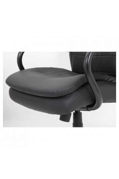 Кресло руководителя Brabix Premium Heavy Duty HD-001 до 200 кг, экокожа, черное 531015 Кресло руководителя Brabix Premium Heavy Duty HD-001 до 200 кг, экокожа, черное 531015