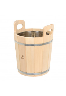 Запарник Банные Штучки с нержавеющей вставкой, липа 12 л 33218