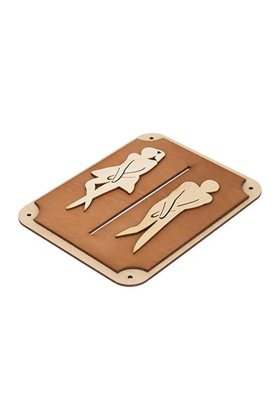 Табличка Банные Штучки Туалет, береза 18,5х14,5 см 31240 Табличка Банные Штучки Туалет, береза 18,5х14,5 см 31240