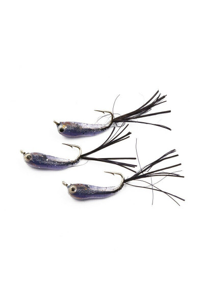 Мормышка Яман Малек пыздрик с ушком, L-15 мм, 0,2 г, Kumho №10, цвет черный (3 шт.) Я-МР1906