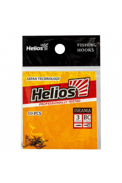 Крючок Helios Iseama с кольцом №3 цвет BC (10 шт) HS-IS-3 Крючок Helios Iseama с кольцом №3 цвет BC (10 шт) HS-IS-3