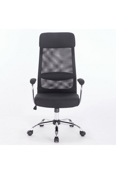 Кресло офисное Brabix Flight EX-540 сетка/ткань, черное 531847 Кресло офисное Brabix Flight EX-540 сетка/ткань, черное 531847