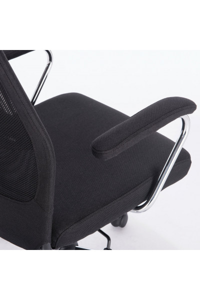 Кресло офисное Brabix Flight EX-540 сетка/ткань, черное 531847 Кресло офисное Brabix Flight EX-540 сетка/ткань, черное 531847